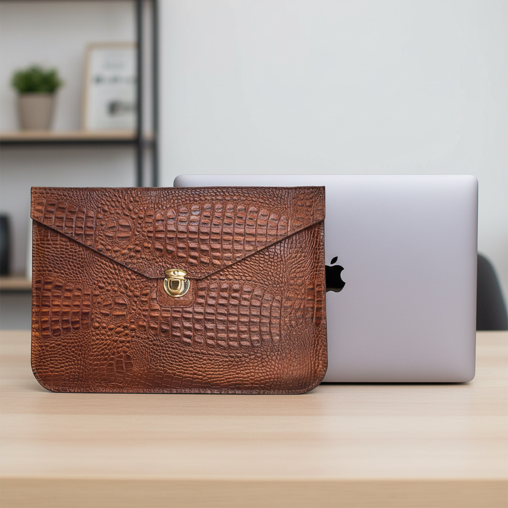 کاور مک بوک پرو 13 اینچ کروکو عسلی 1 کاور مک بوک پرو 13 اینچ کروکو عسلی