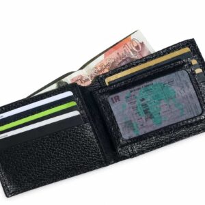 کیف پول جیبی چرم فلوتر مشکی(4)