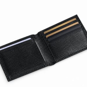 کیف پول جیبی چرم فلوتر مشکی(5)