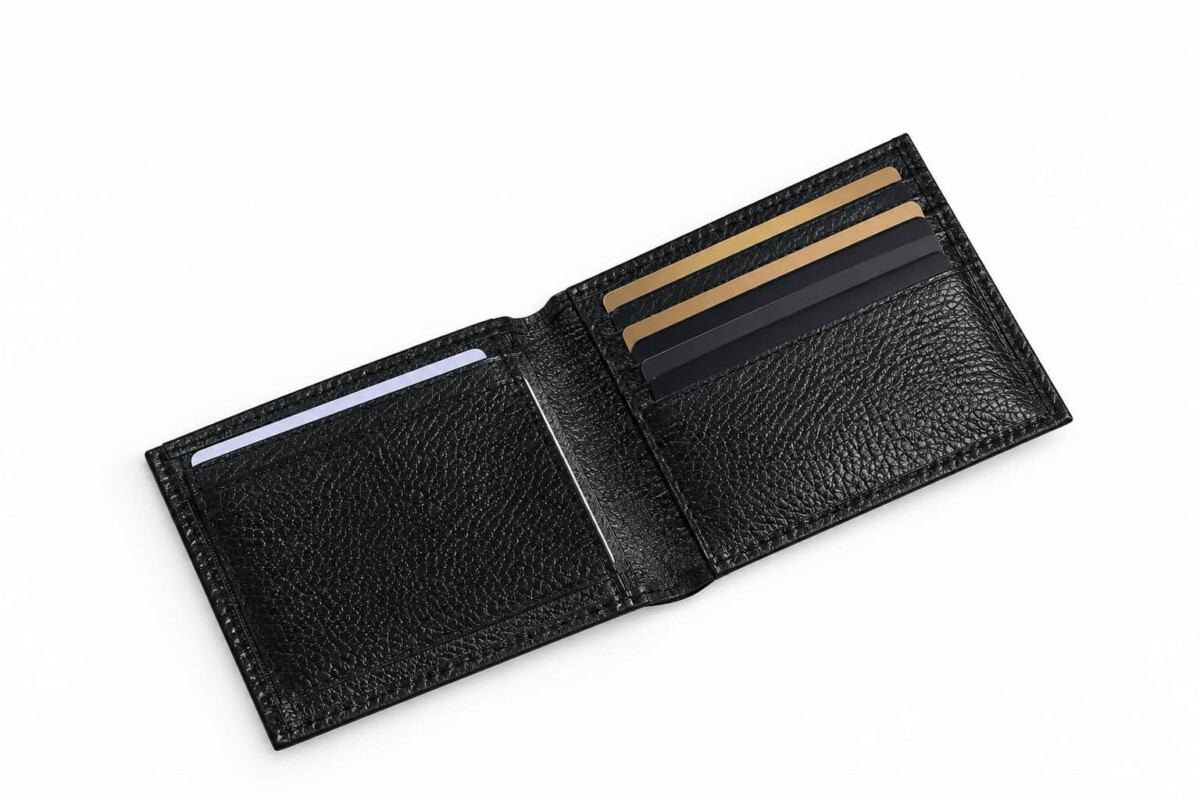 کیف پول جیبی چرم فلوتر مشکی(5)